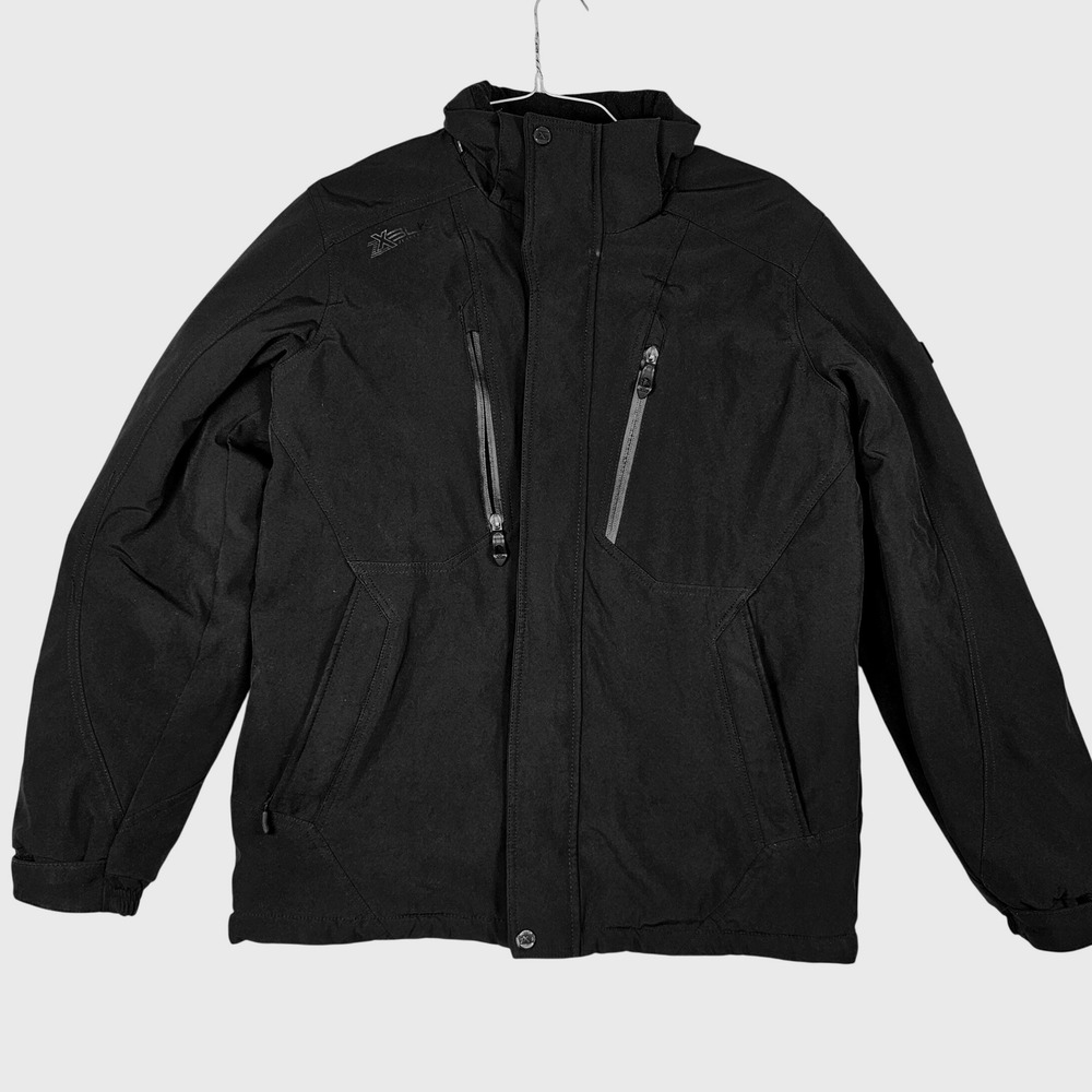 ZeroXposur X-BLK Mens Medium Black Performance Softshell Jacket Full Zip Coat